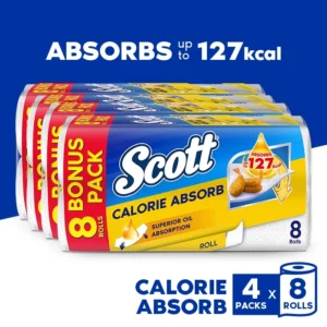 Scott Calorie Absorb Dry Kitchen Towel (12 Rolls x 6 packs)
