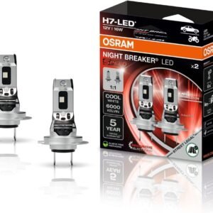 OSRAM Night Breaker LED Speed H7, LED-Fern- und Abblendlicht mit Straßenzulassung, 6000 K, schnelle Installation, kein mechanisches Zubehör erforderlich, LEDEC02 integriert [Energieklasse A].